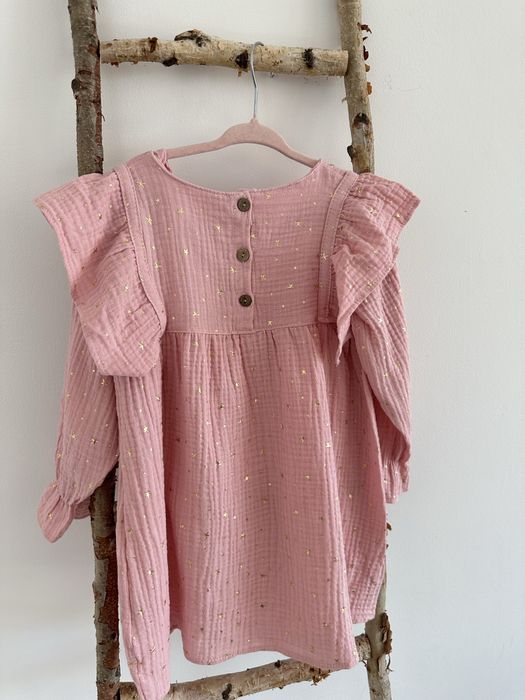 РозпродажРожеве плаття Zara Туреччина / нове / муслін / розміри 92–128