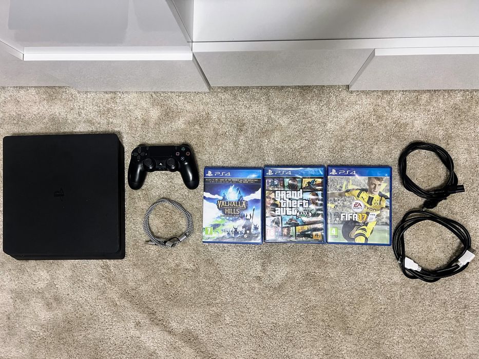 Ps4 Slim [1TB] + Jogos + Comando ( impecavel )