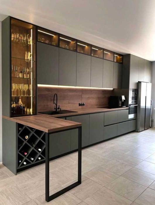 Кухня на заказ минимализм. Кухня на замовлення.