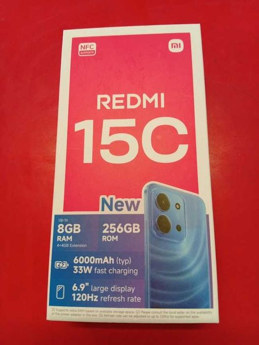 Telemóvel REDMI 15C novo, o mais recente da Xiaomi