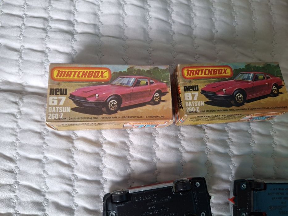 Matchbox 67 novos com caixas datsun 260 z.
