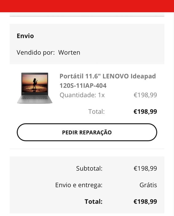 Portatil Lenovo atualizado