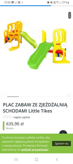 Plac zabaw little tikes + GRATIS ZABAWKI na.dwor  itp