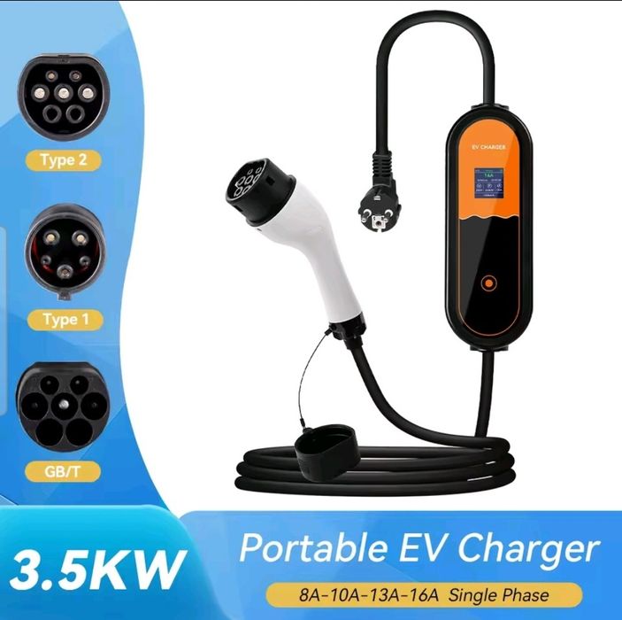 Зарядка Type 2 для Leaf, Zoe, e-Golf, Kona, Ioniq, Zoe