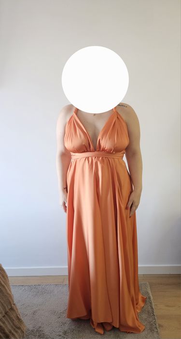 Vestido de cerimónia laranja