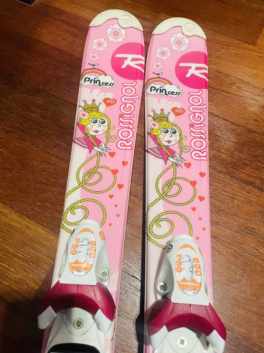 Buty narciarskie Salomon 22-22,5+narty Princess 110 cm