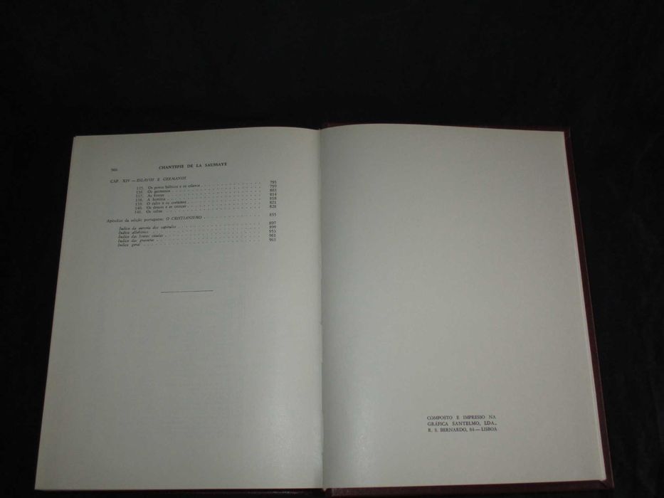 Livro História das Religiões Saussaye Inquérito