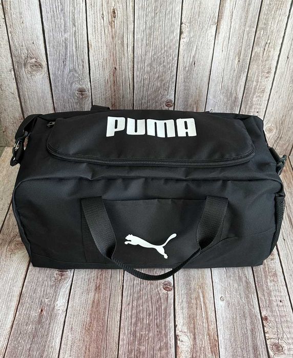 Спортивна сумка Puma чорна, для тренувань, спорту, подорожей, дорожня Пума