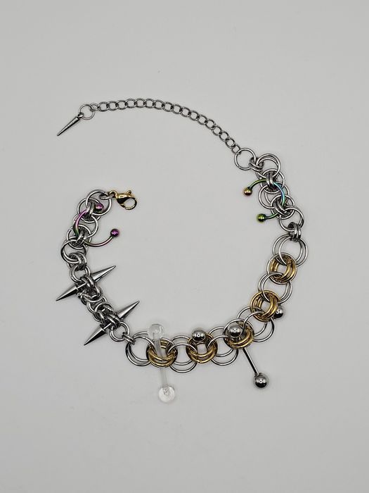 Bransoletka alternative kolce piercing stal nierdzewna