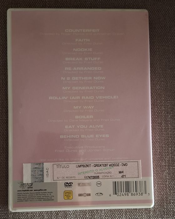 DVD Limp Bizkit Greatest Videoz