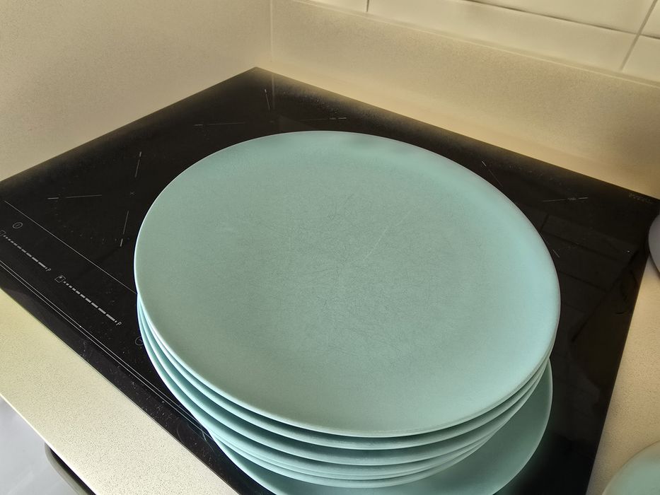 Conjunto de loica verde água