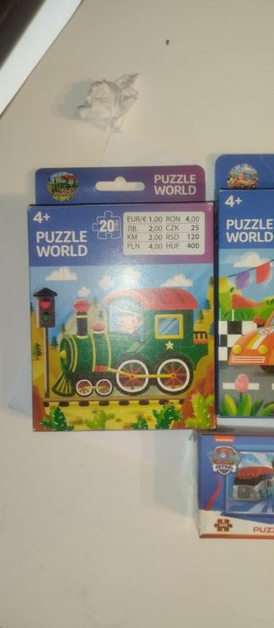 Puzzle polecam 5 opak. po 20 + szt.