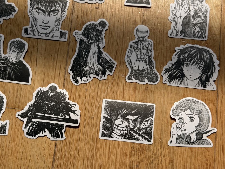 Anime naklejki manga 35szt Berserk