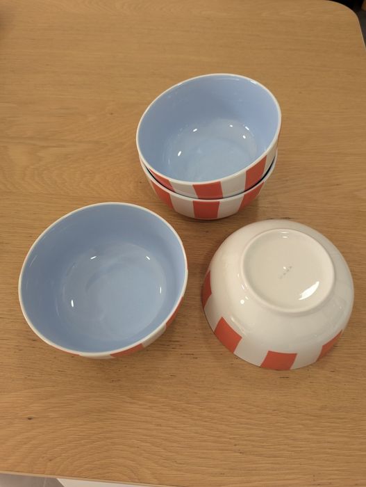 6 taças/tijelas 530ml Riscas Laranjas Kasa CONTINENTE