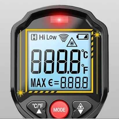 Pirometr Laserowy Termometr na podczerwień Bezdotykowy -50 +600 C LCD