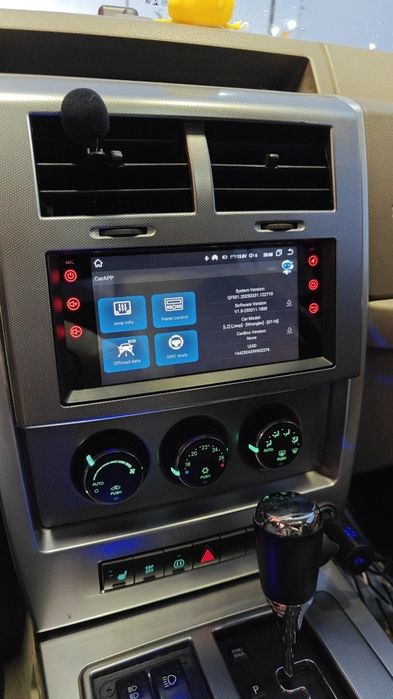 Rádio Android 14 com GPS Jeep Wrangler, Cherokee, Compass (Artigo Novo