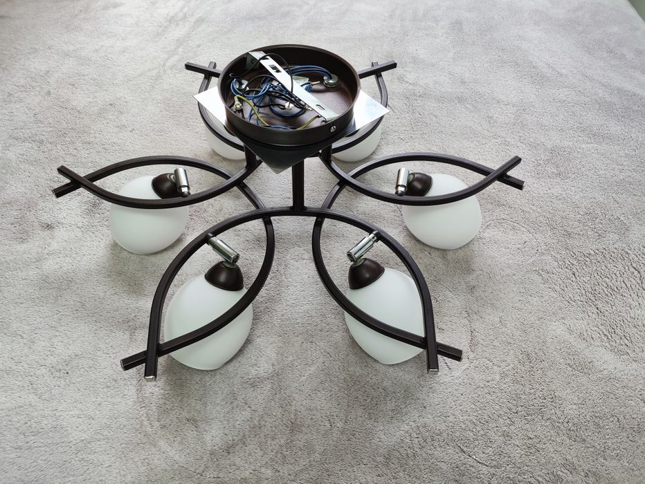 Żyrandol, lampa sufitowa, dwufazowa