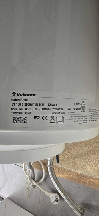 Termoacumulador vulcano Natura Aqua 100l