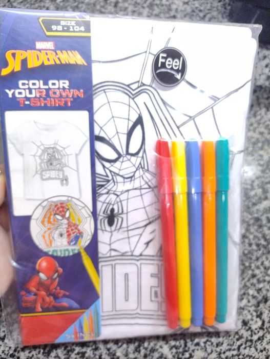 Футболка Spider-Man для розмальовання