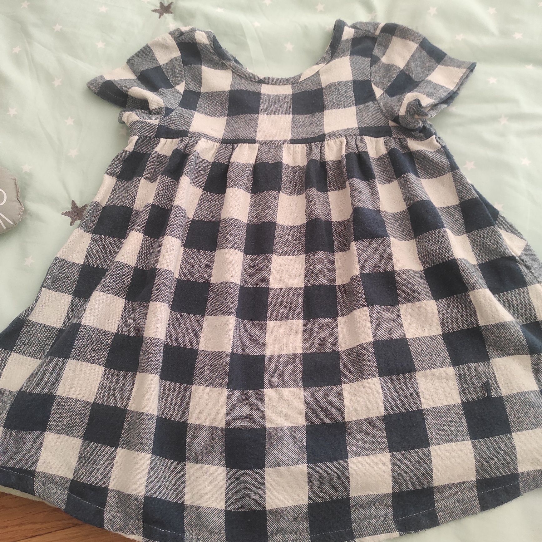 Vestido xadrez best sale zara