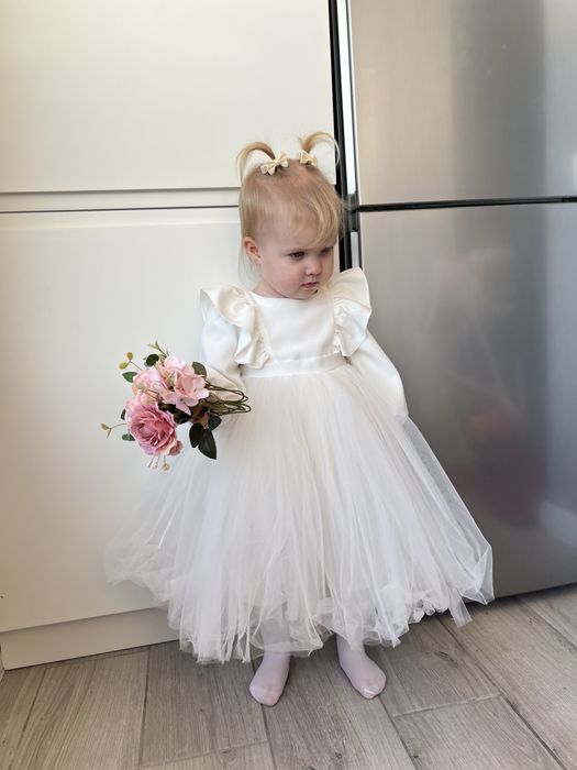 Сукня Сніжинки, снігова королева,біла святкова сукня,плаття сніжинка