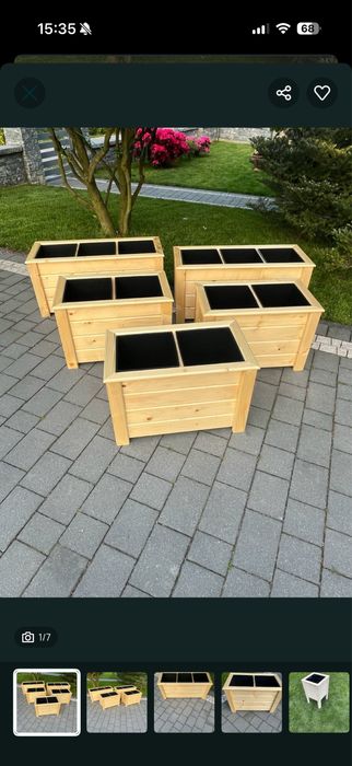Donice drewniane / skrzynie ogrodowe – solidne, ręcznie robione