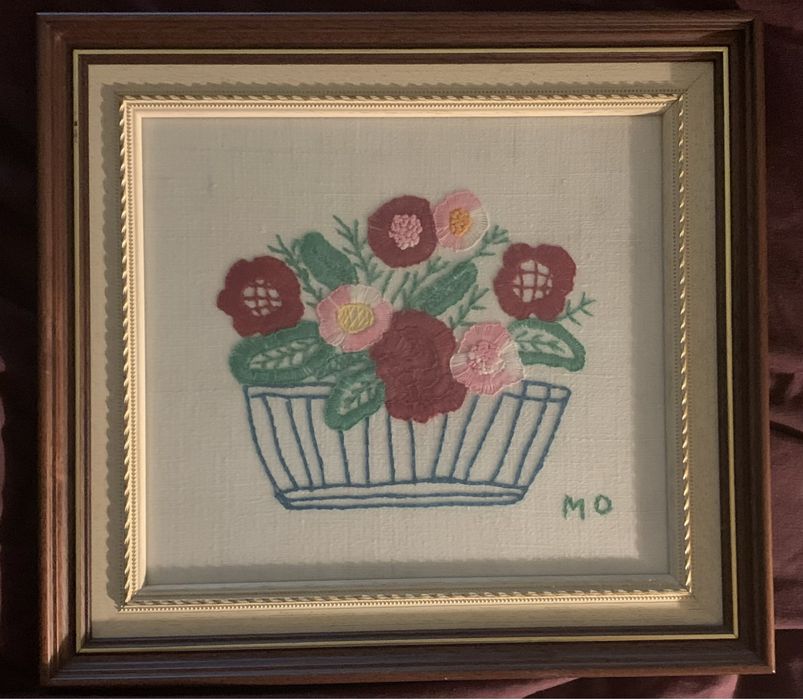 Quadro bordado à mão