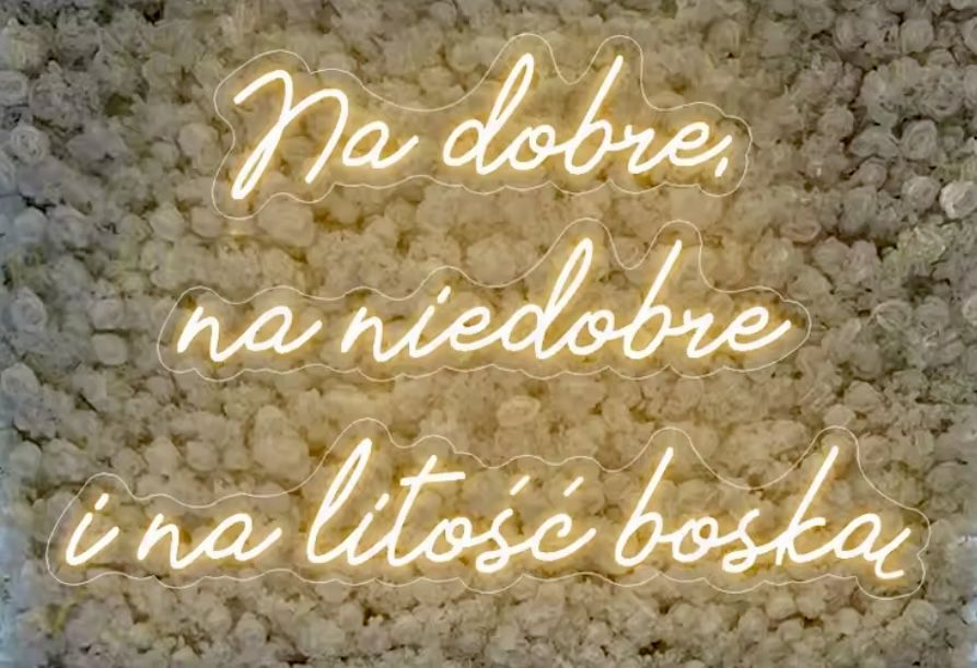 Ledon, neon, napis led wynajem