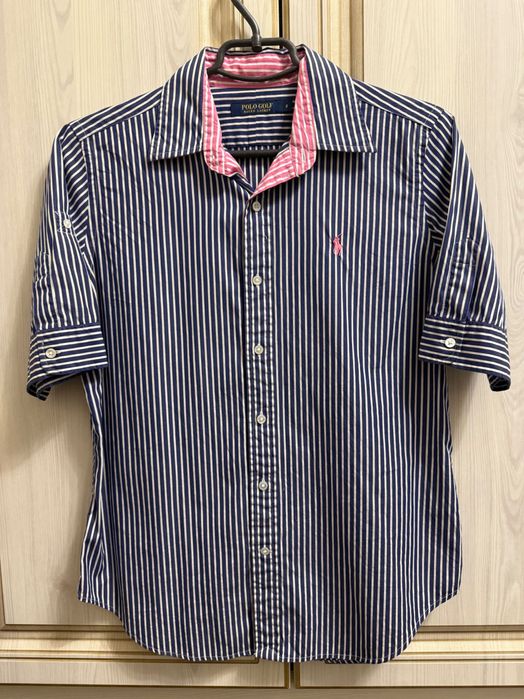 Жіноча сорочка Polo Golf Ralph Lauren синя в полоску S