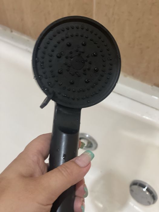 Chuveiro novo preto wc