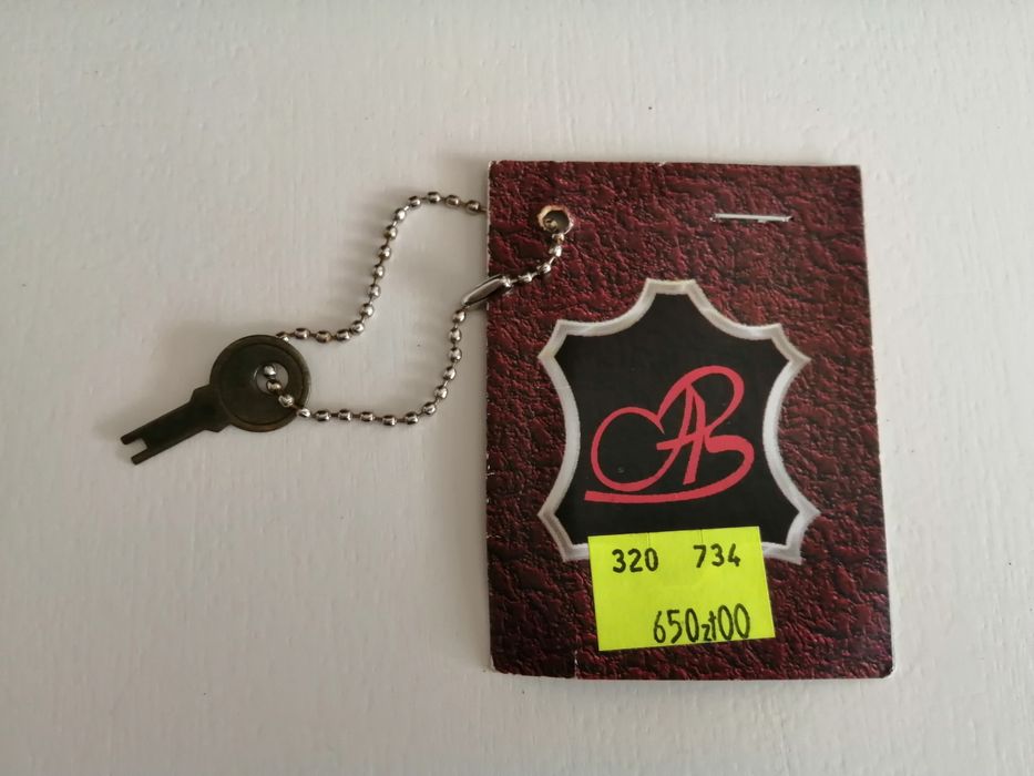 Skórzana torba - aktówka - na klucz - A. Bobkowski