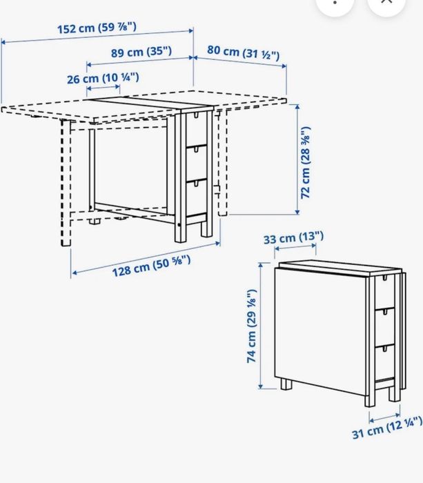 Mesa desdobravel / Estudo