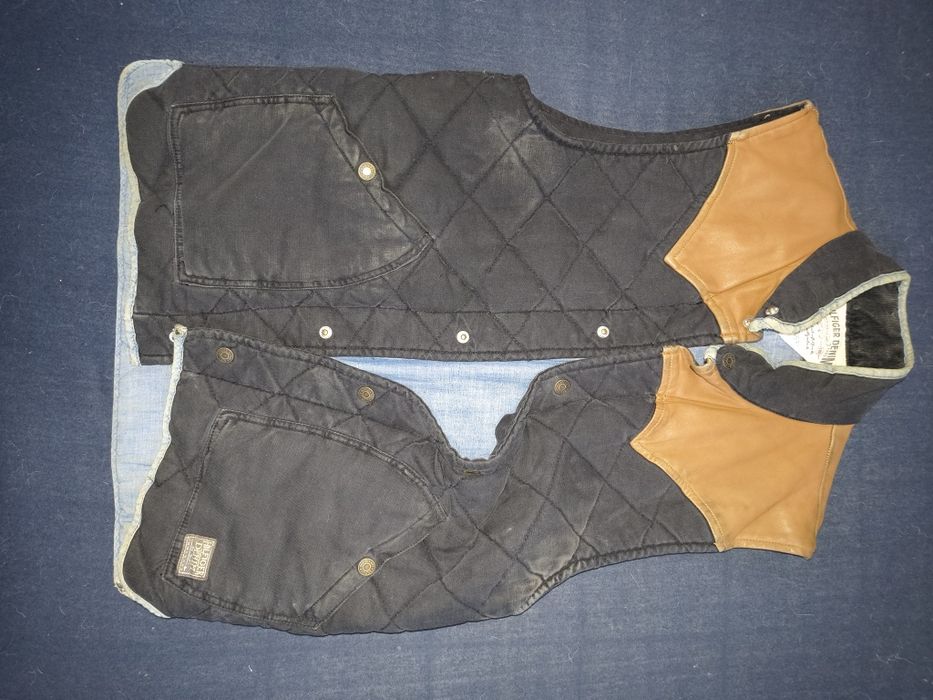 Kamizelka Skora HILLFIGER DENIM, retro, mega kot