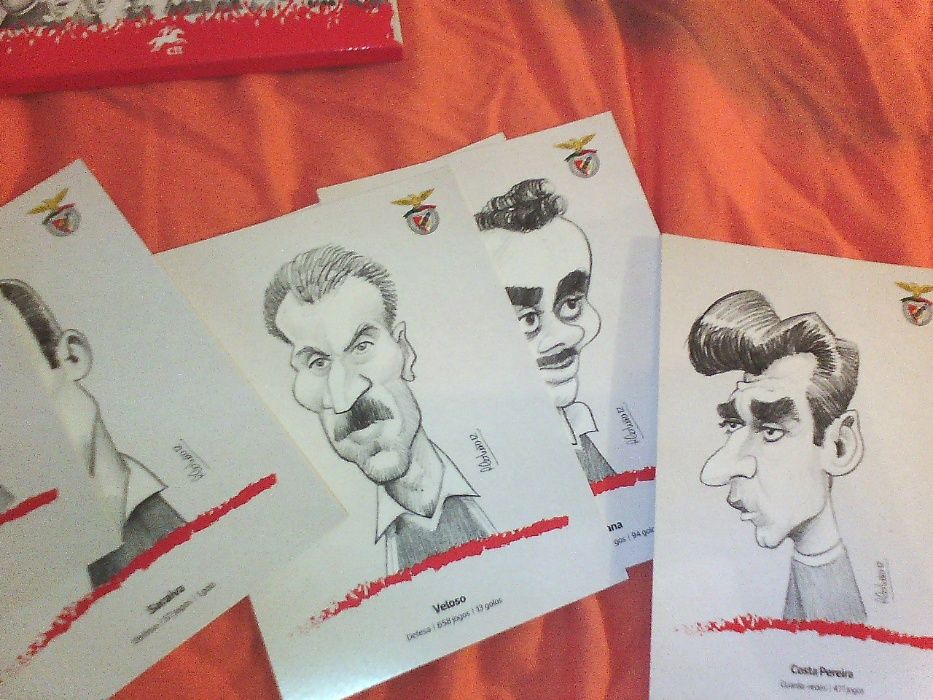 Colecçao 10 postais do benfica