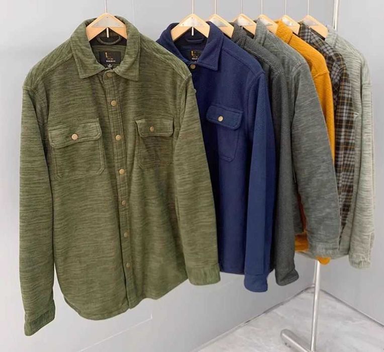 Утеплена зимова чоловіча флісова сорочка LEE