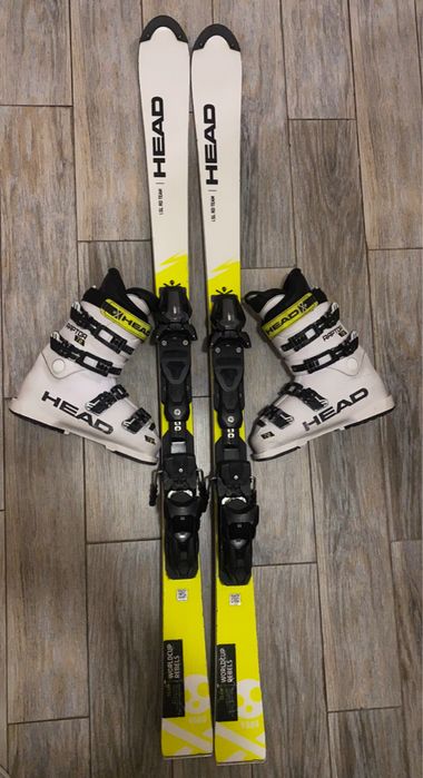 Лижі 144 Head черевики Head raptor , палкиLeki racing,спортцех,FIS,