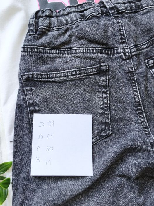Jeans czarne 164 boyfriend nowe