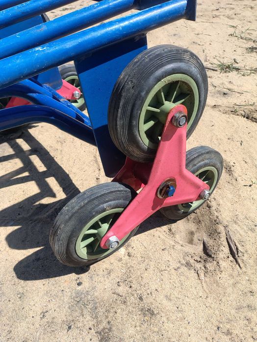 wózek transportowy mocny na trzech kołach