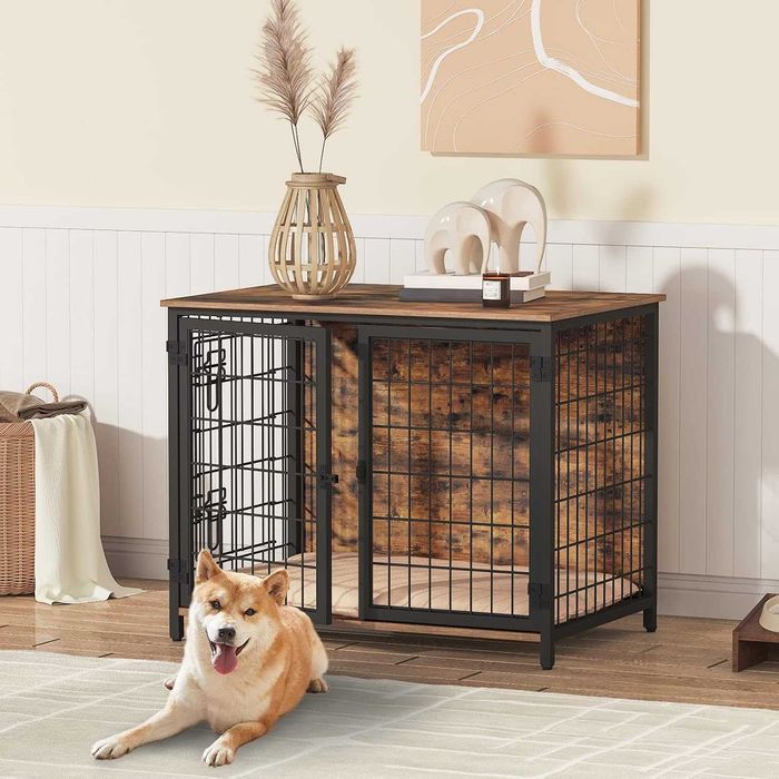 Nowa klatka dla psa / kennel / 80x55x65cm / metalowa / stolik / W852!