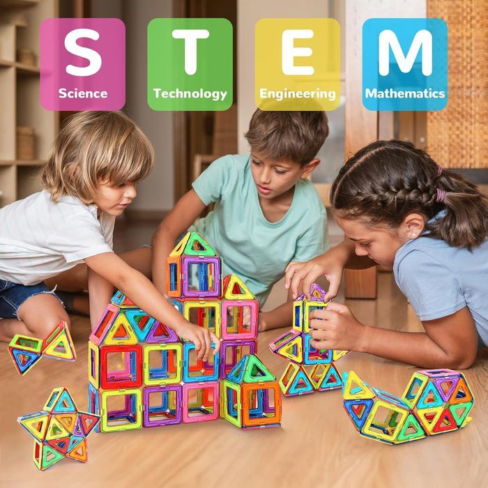 Magnetic Building Blocks - STEM ABS Set - 48 pcs, 3+