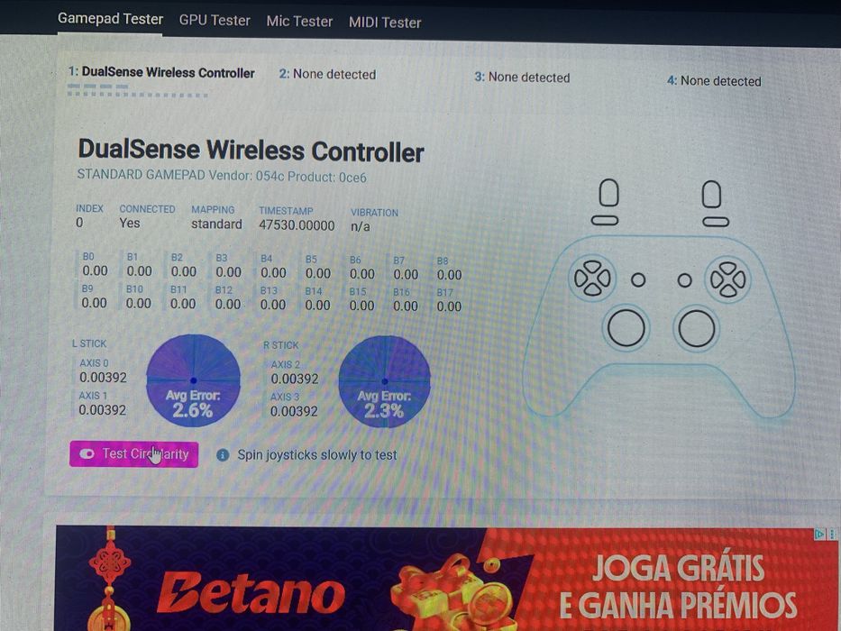 Dualsense Personalizado (Full Mouse Click  , Paddles , TMR ) *Novo*