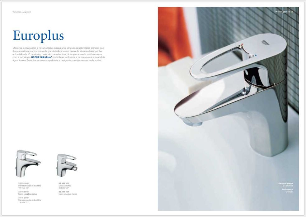 Torneiras Lavatório Grohe Europlus *** NOVAS ***