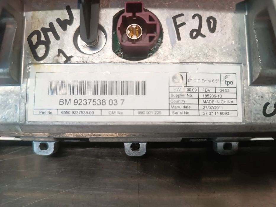 DISPLAY MULTIFUNÇÕES / NAVEGAÇÃO GPS BMW SERIE 1 F20 REF: 990001225