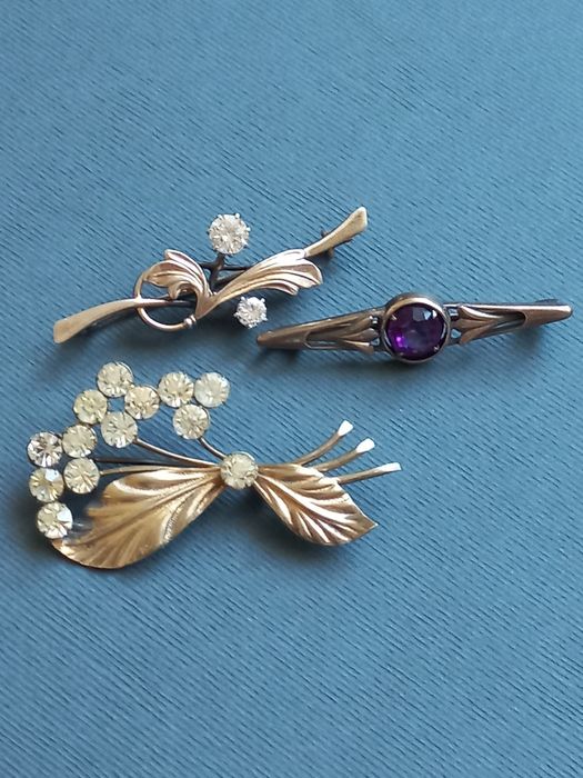 Броши серебро 875проба, редкость