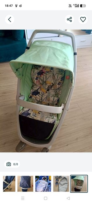 Wózek spacerowy Greentom z śpiworem