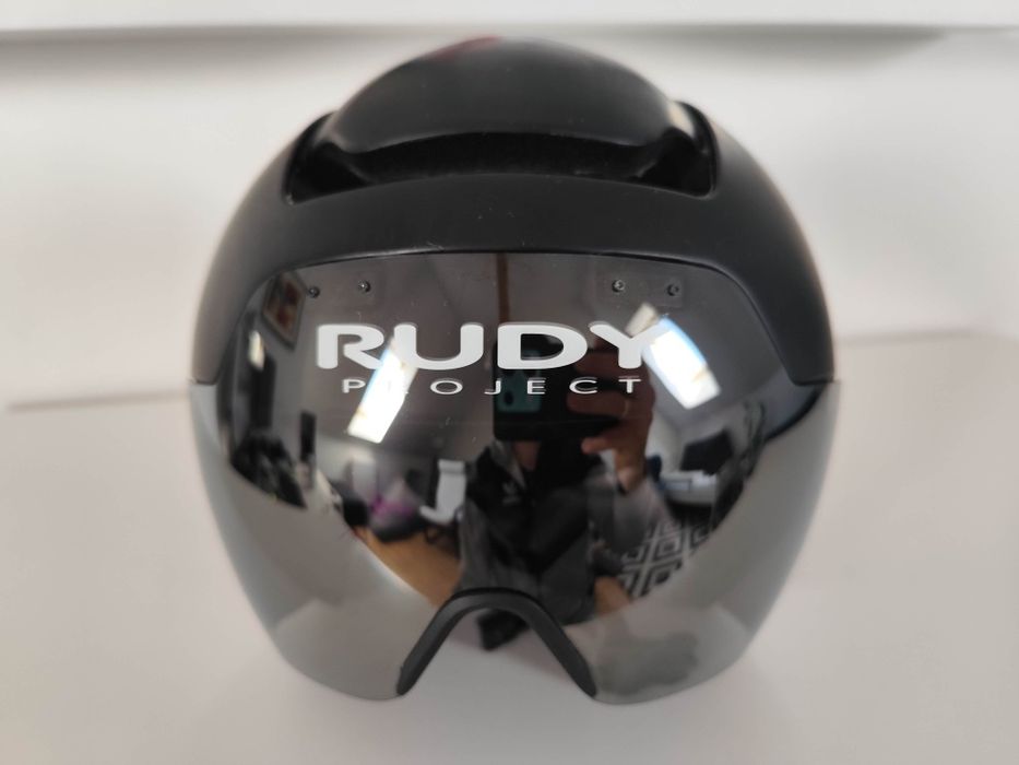 Kask rowerowy czasowy aero Rudy Project The Wing S/M + 2 szybki