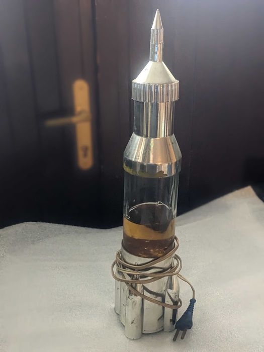 Stara lampa starocie PRL lampka rakieta