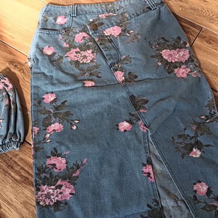 Komplet m dżinsowe cienki