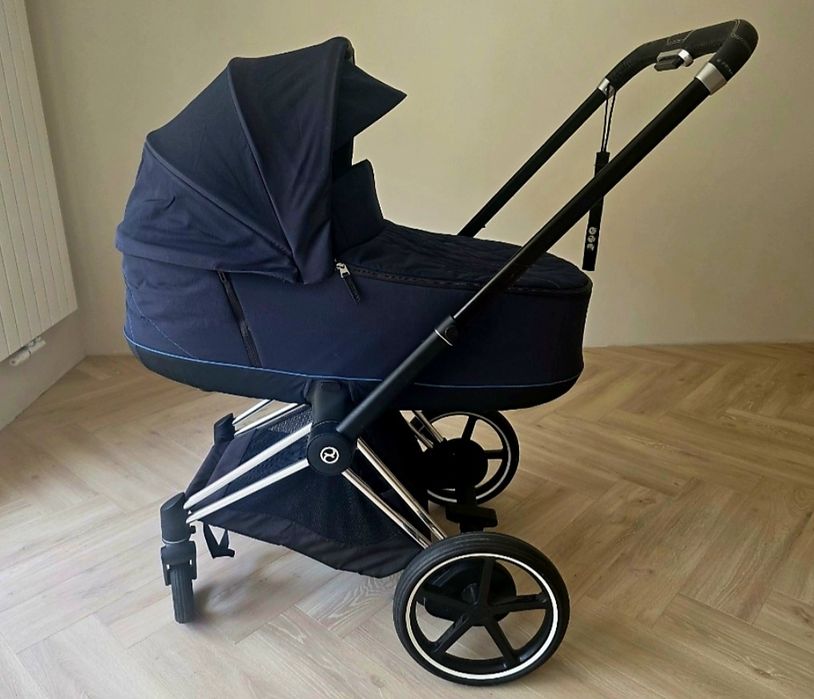 Cybex e-Priam 1.0 Navy Blue 3w1 + bogaty zestaw akcesoriów! Po 1 dziecku!