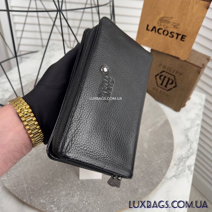 Мужской кожаный кошелек клатч MontBlanc
